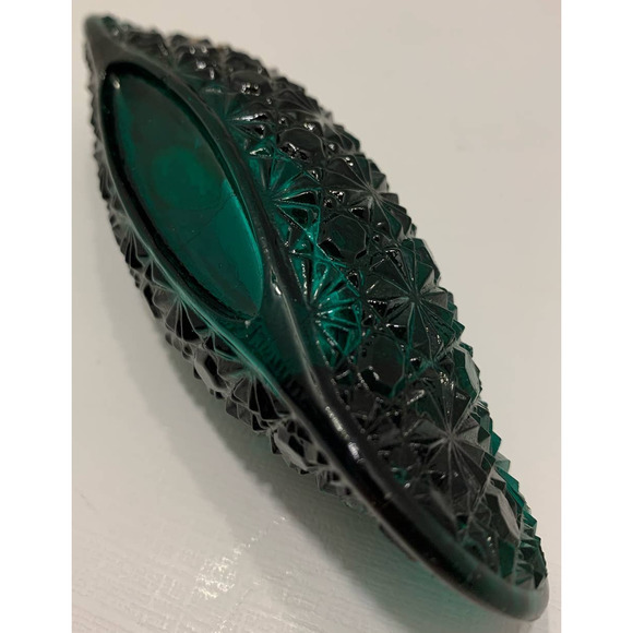 Vintage Enesco Imports Inc Hong Kong Glass Canoe - Picture 4 of 6